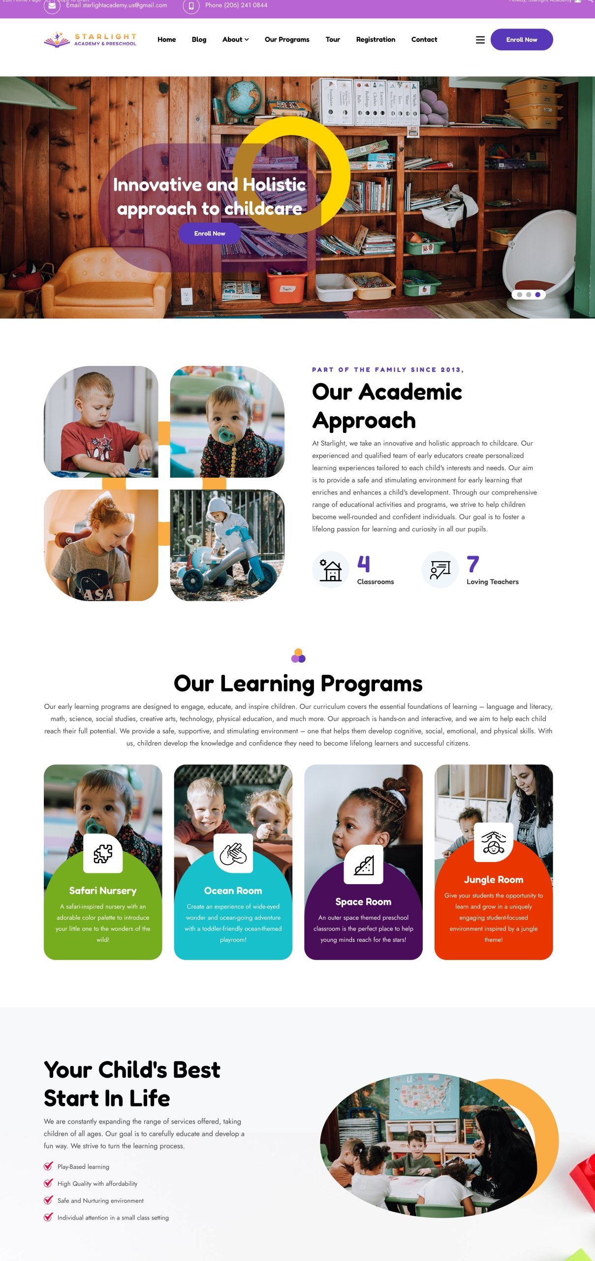 Starlight Academy Website