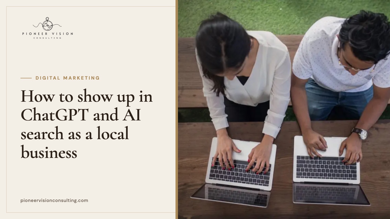 How to show up in ChatGPT and AI search as a local business