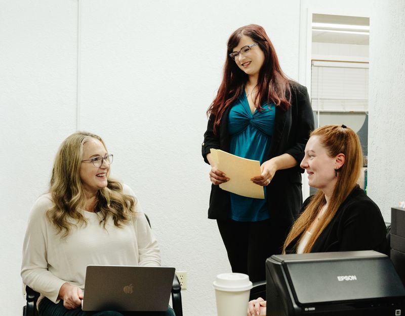 The team in the hallway, DM Tax & Bookkeeping