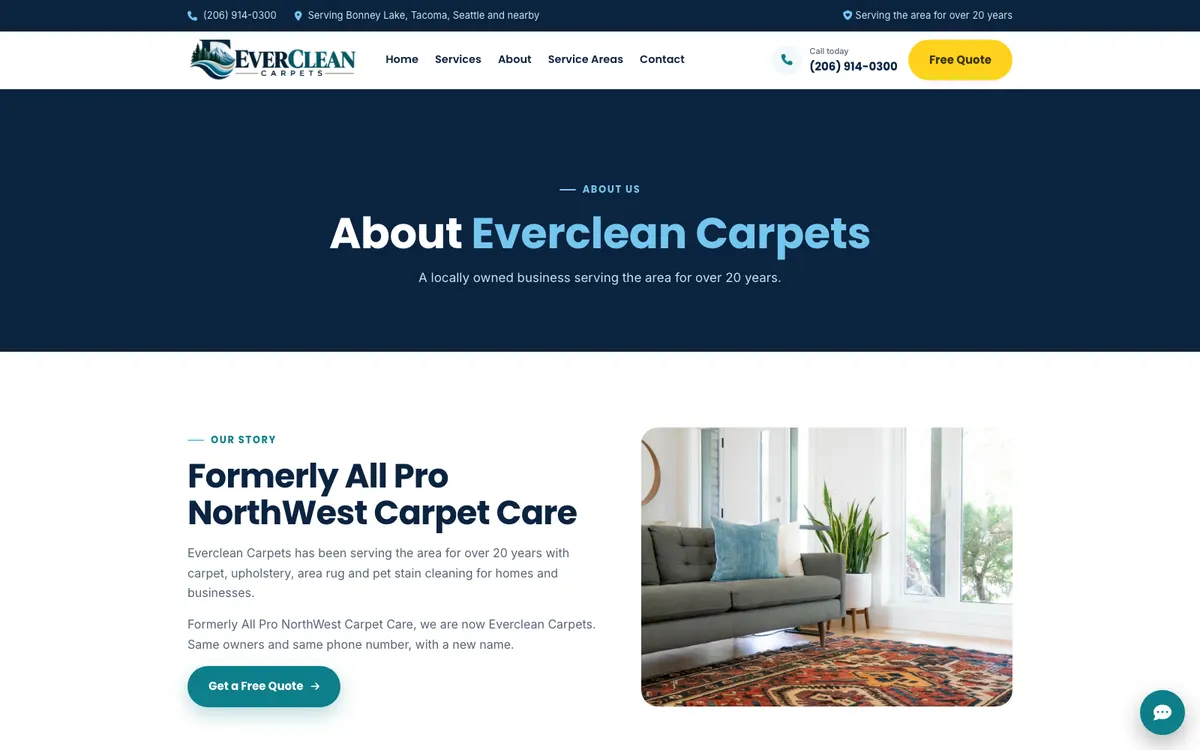 The Everclean about page