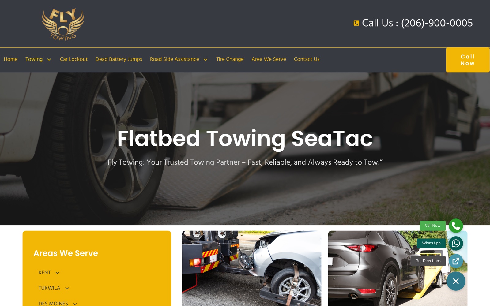 Flatbed towing