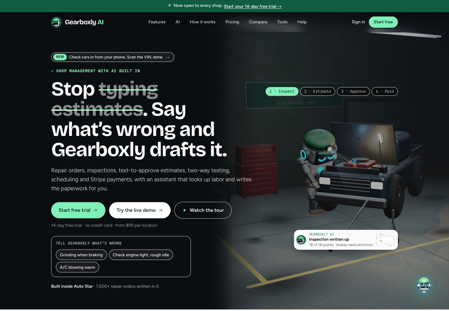 Gearboxly homepage