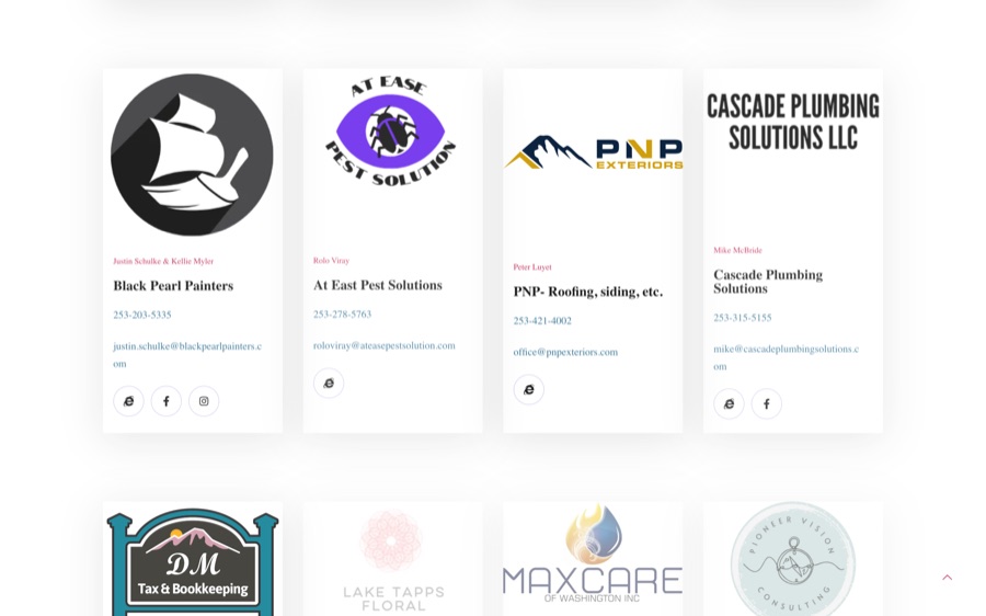 Trusted Advisory Team member directory, including Cascade Plumbing Solutions